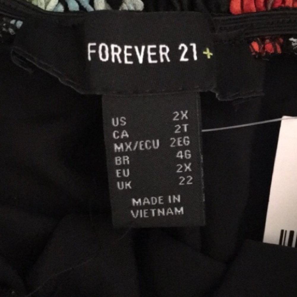 Forever 21 PLUS Black Floral Sheer Chiffon Maxi Dress - Picture 8 of 11